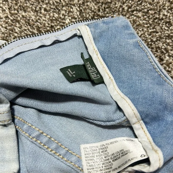 Wild fable small denim Blue Mini Skirt - zipper back stretch - Picture 12 of 12